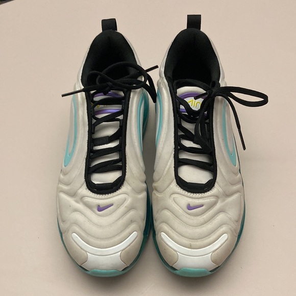 Nike Air Max 270 Shoes Womens Size 7Y AQ3196-101 White Aurora Teal - Picture 3 of 7